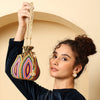 Mani Multicoloured Lotus Potli bag