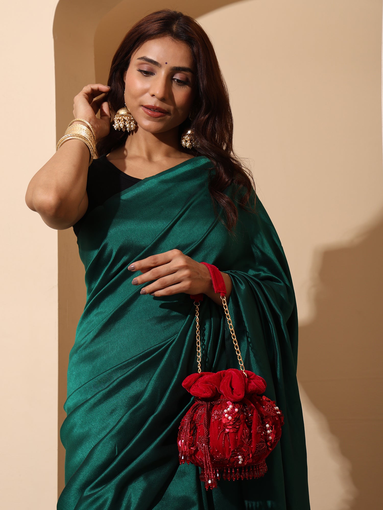 Kumkum Red Potli Bag