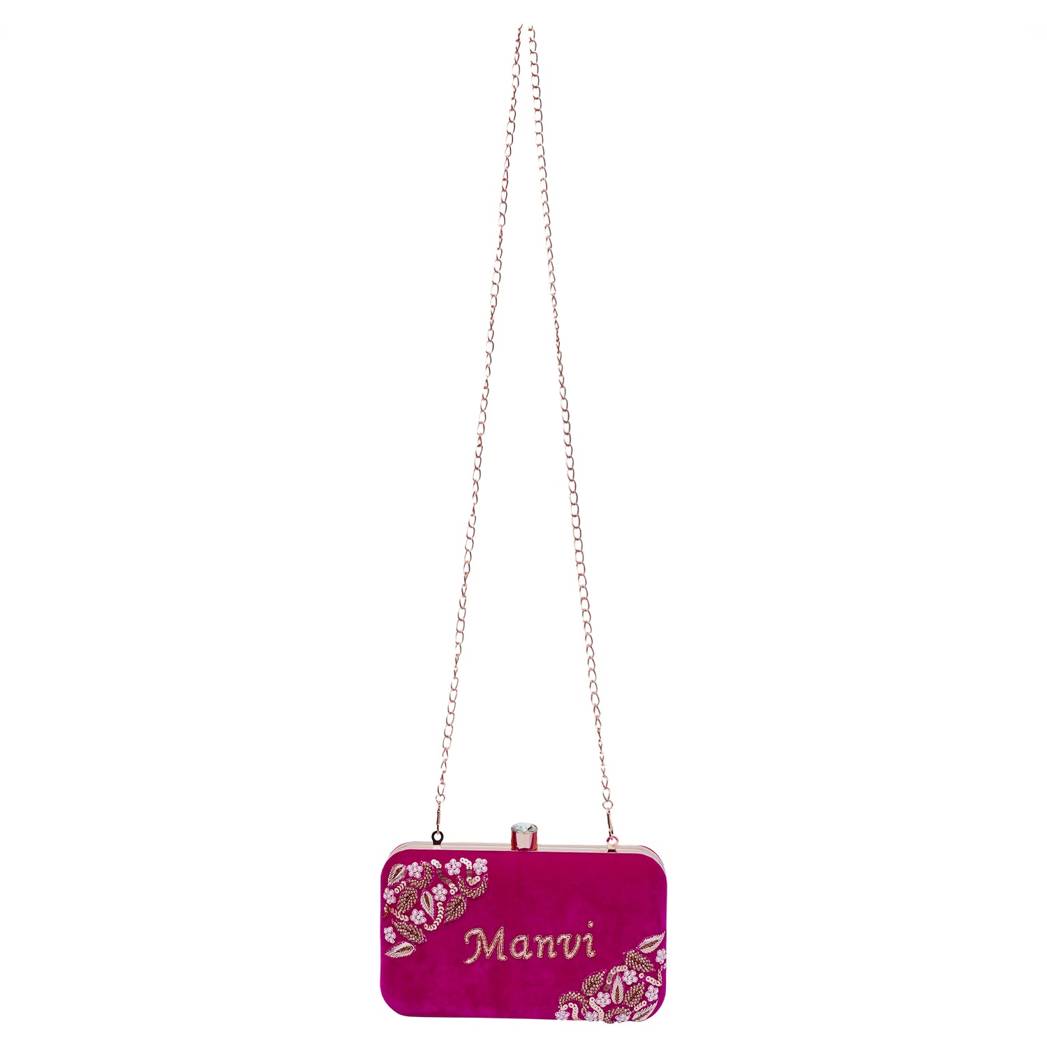 Magenta Pink Customised Clutch Bag