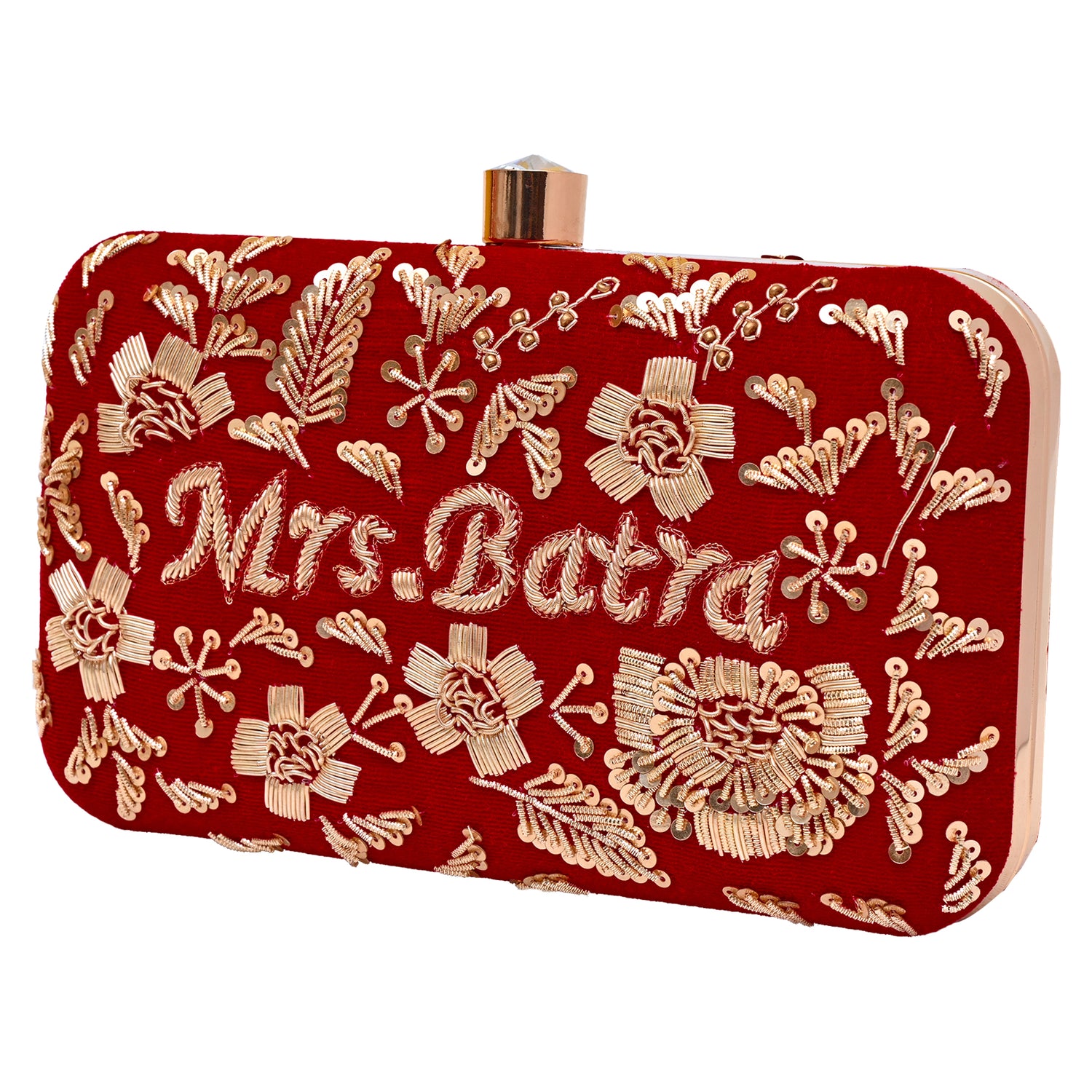 Signature Scarlet Personalized Clutch