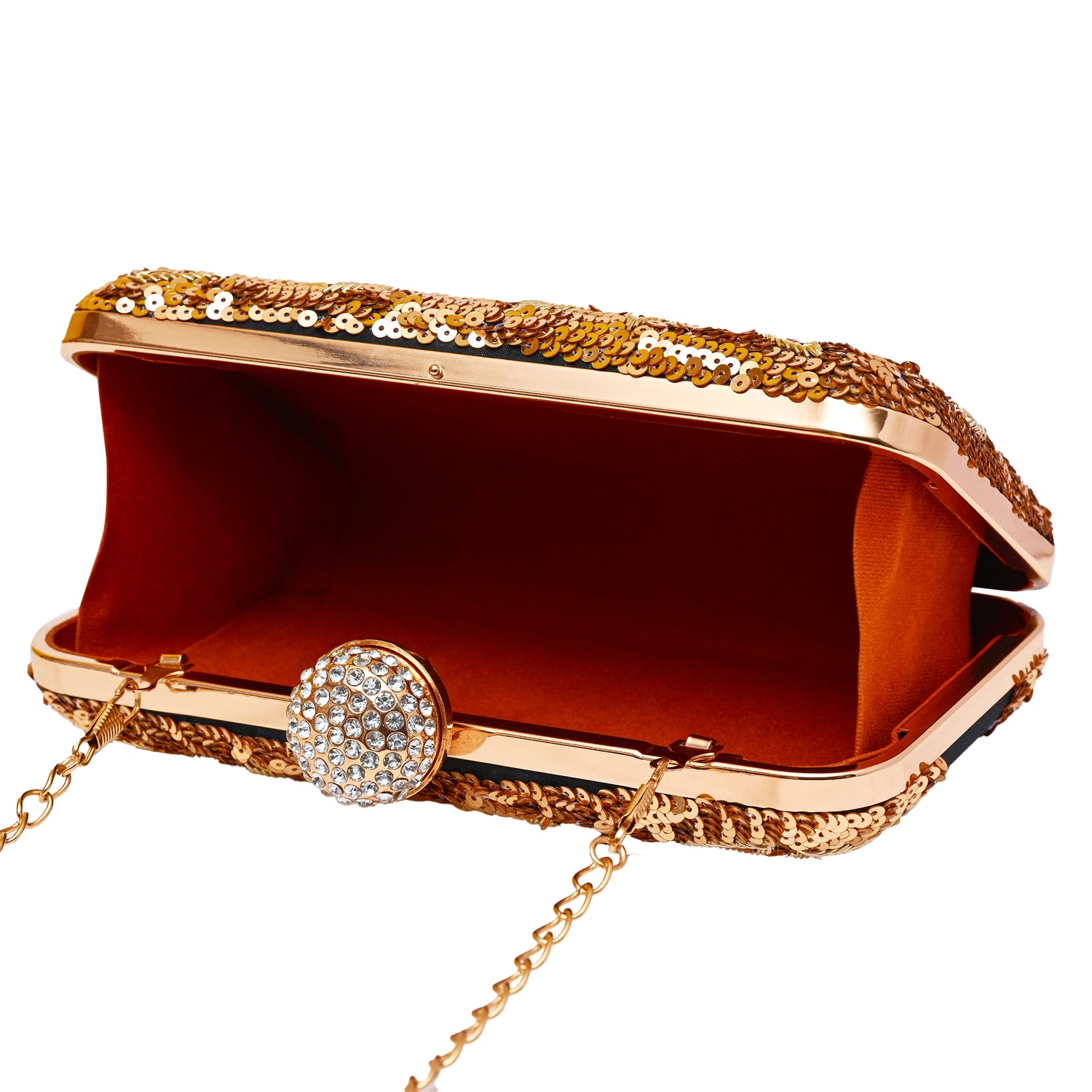 Velour Black Customised Clutch Bag