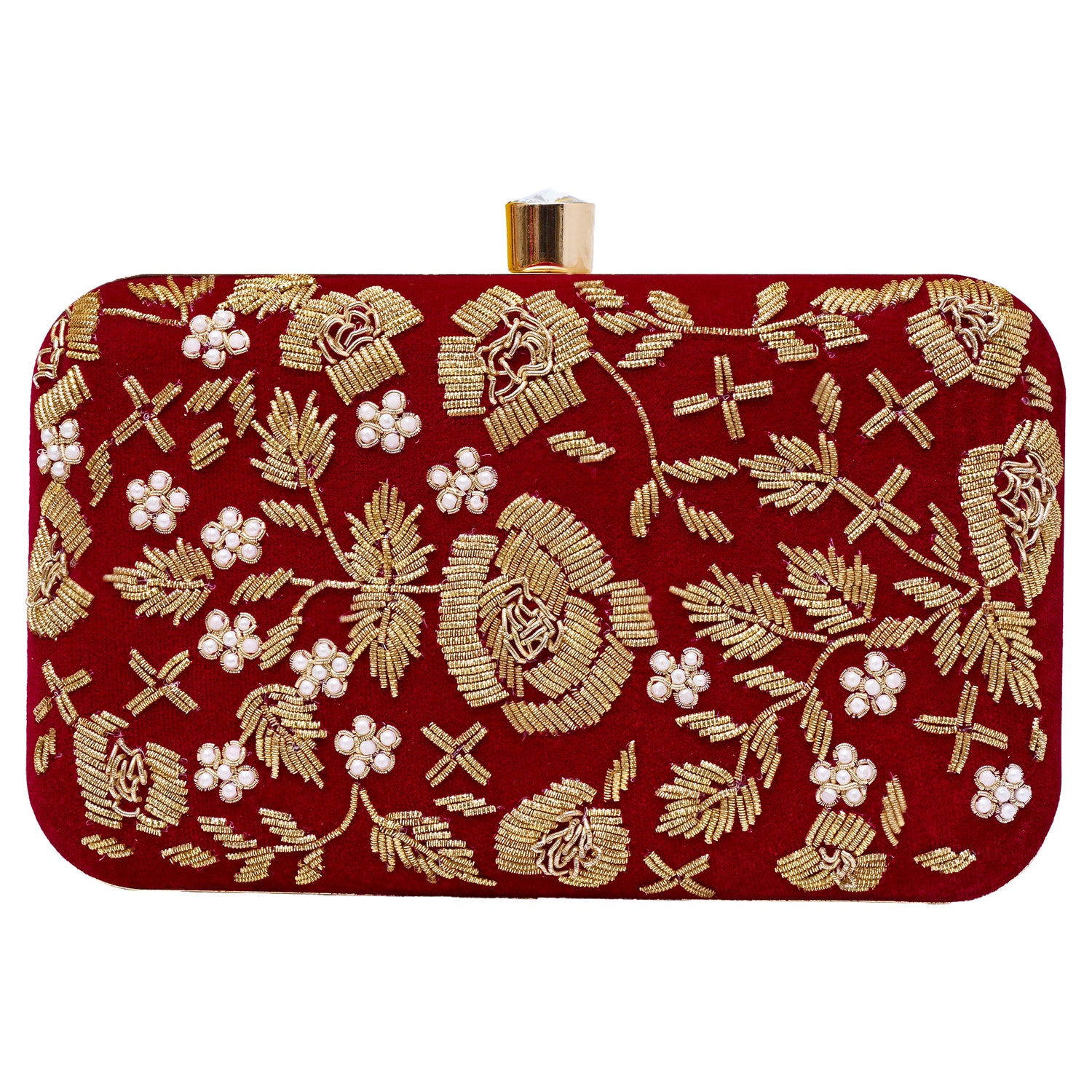 Noor-e-Naam Mehroon Name Clutch