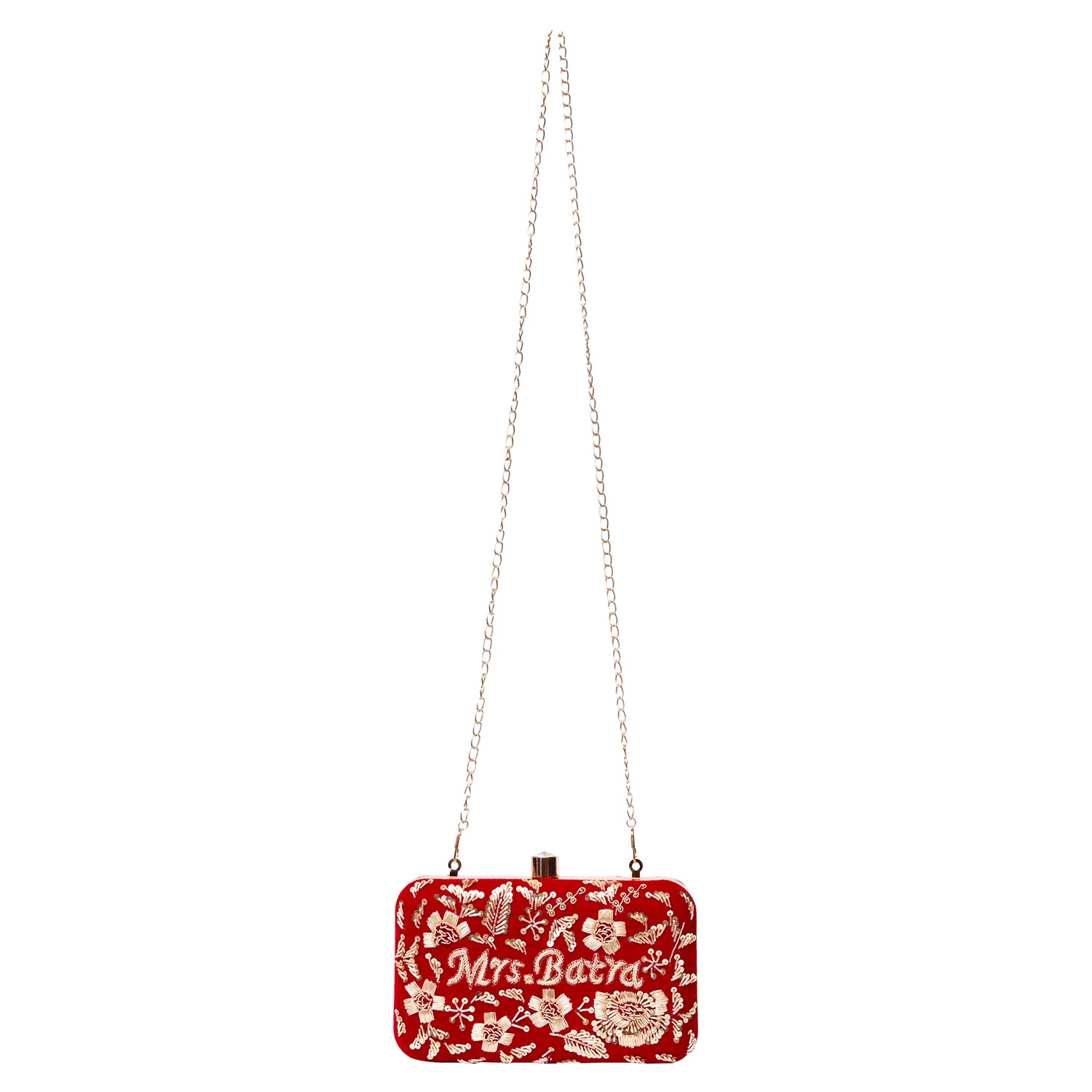 Signature Scarlet Personalized Clutch
