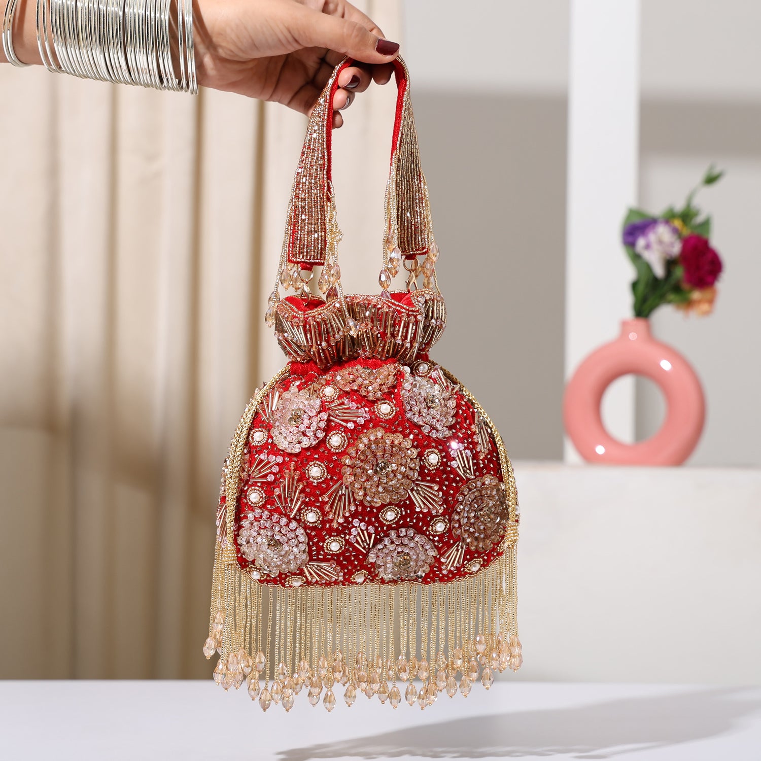 Laalima Velvet  Potli