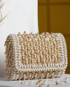 Jhalak beige flap bag