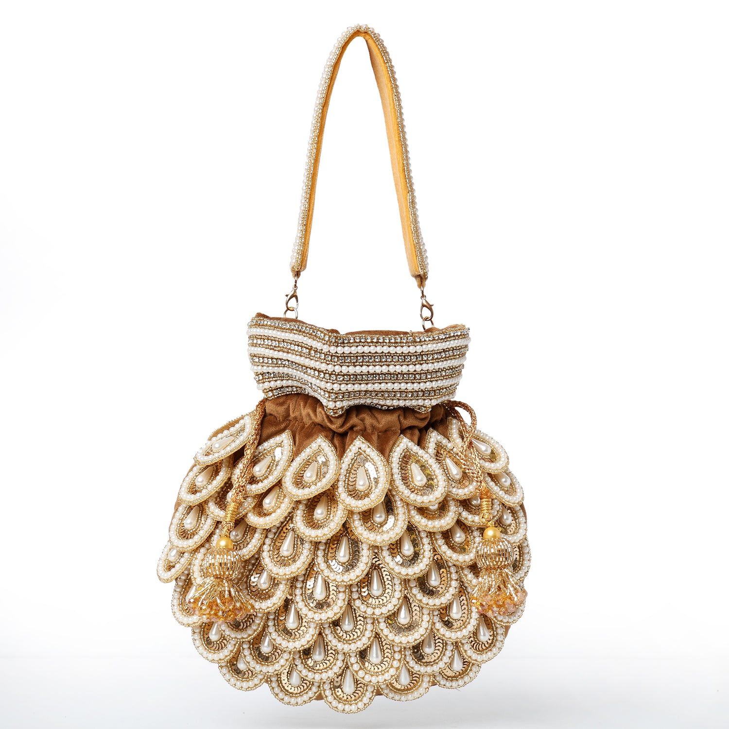 Maharani Golden Potli Bag
