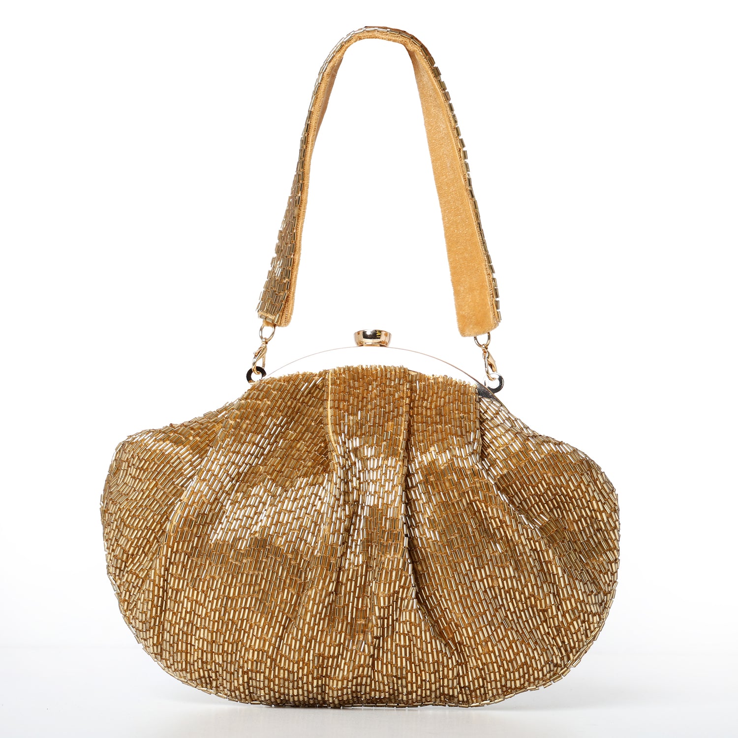 ZEENAT GOLDEN NALKI BATUA BAG