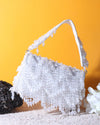 Shabnam White flap bag