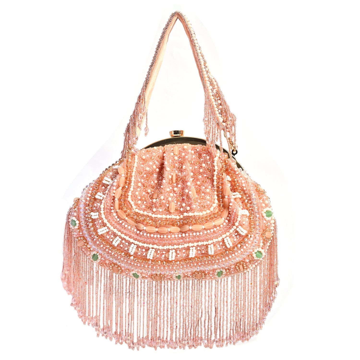 SUNEHRI PINK BATUA BAG