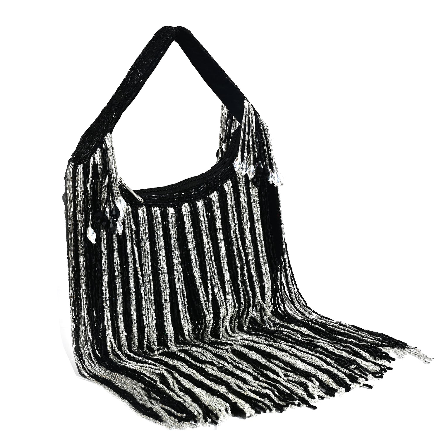 Ziya Black Tassel Clutch