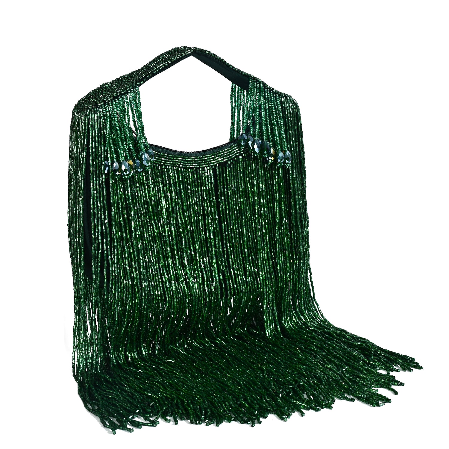 Layali Green Tassel Clutch Bag