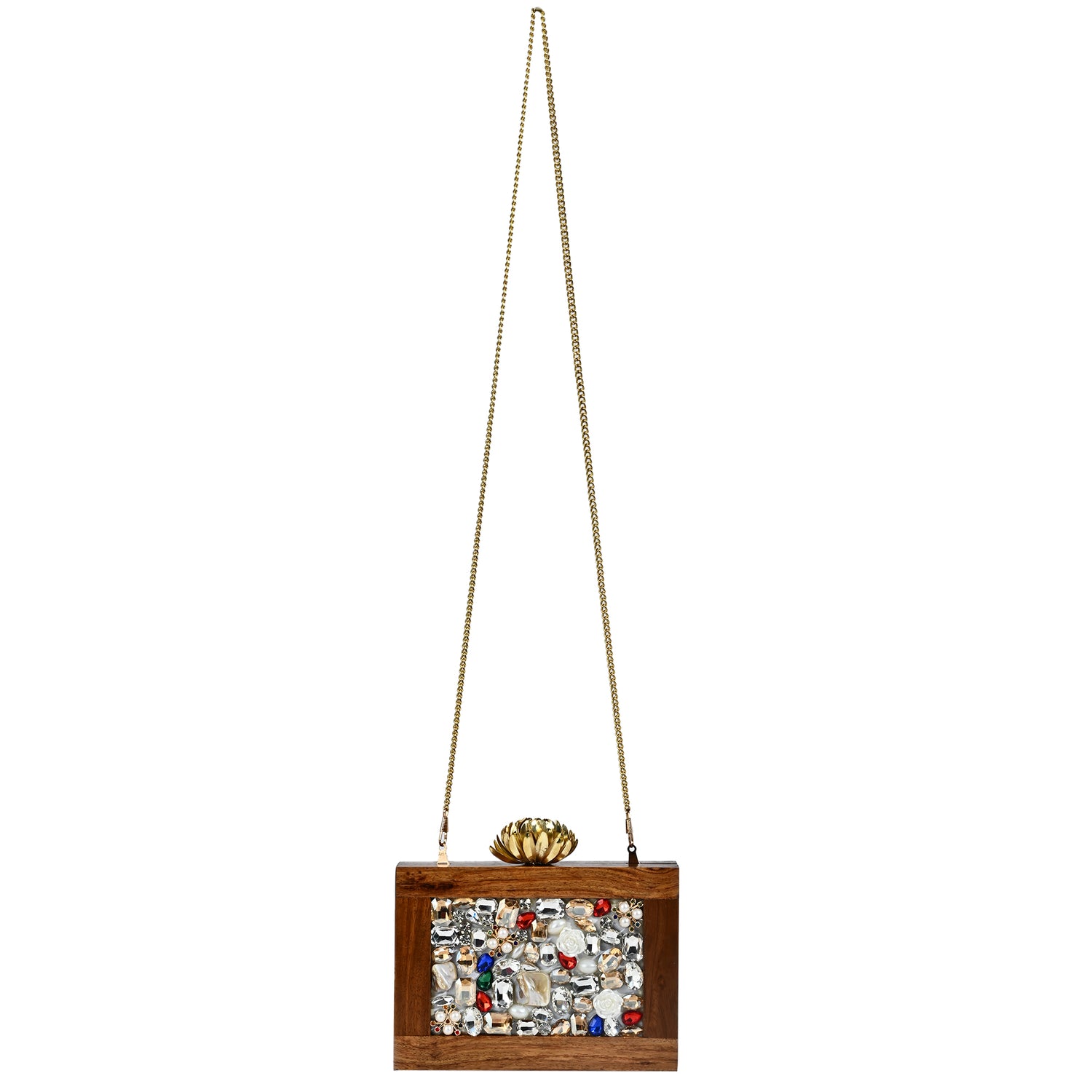 Liora Wooden Clutch