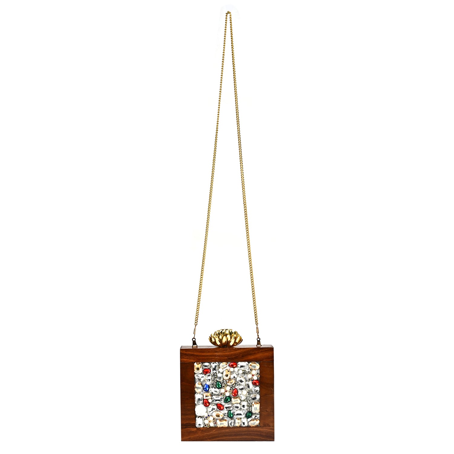Aurelia Wooden Clutch