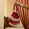 Ranya Red Cutdana potli Bag