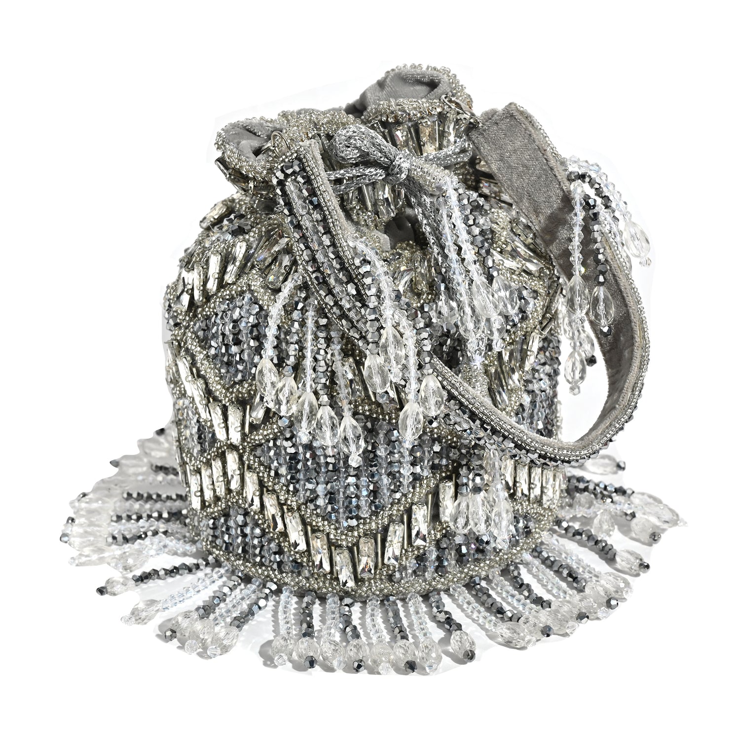 Fiza Grey Bucket Bag