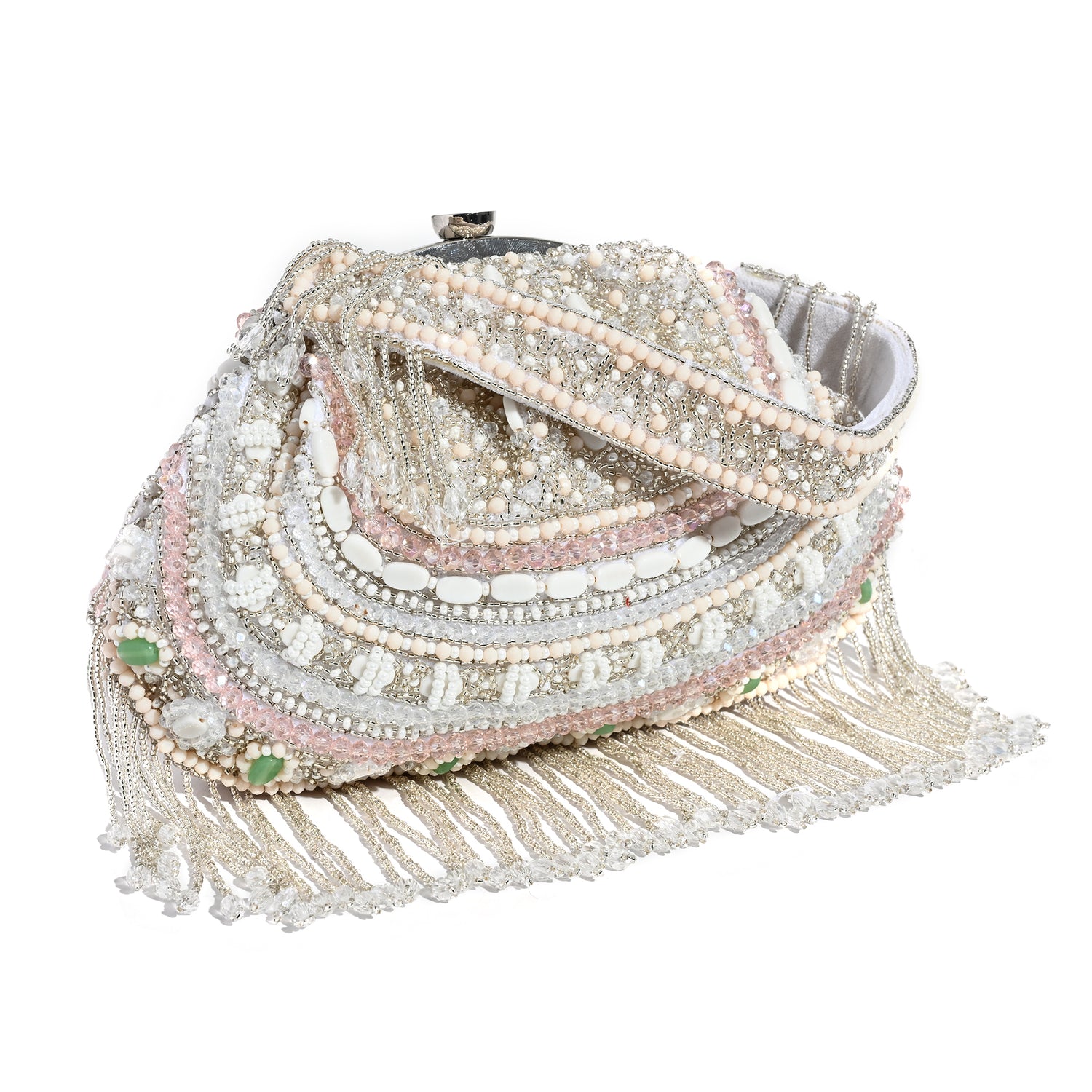 SUNEHRI WHITE BATUA BAG