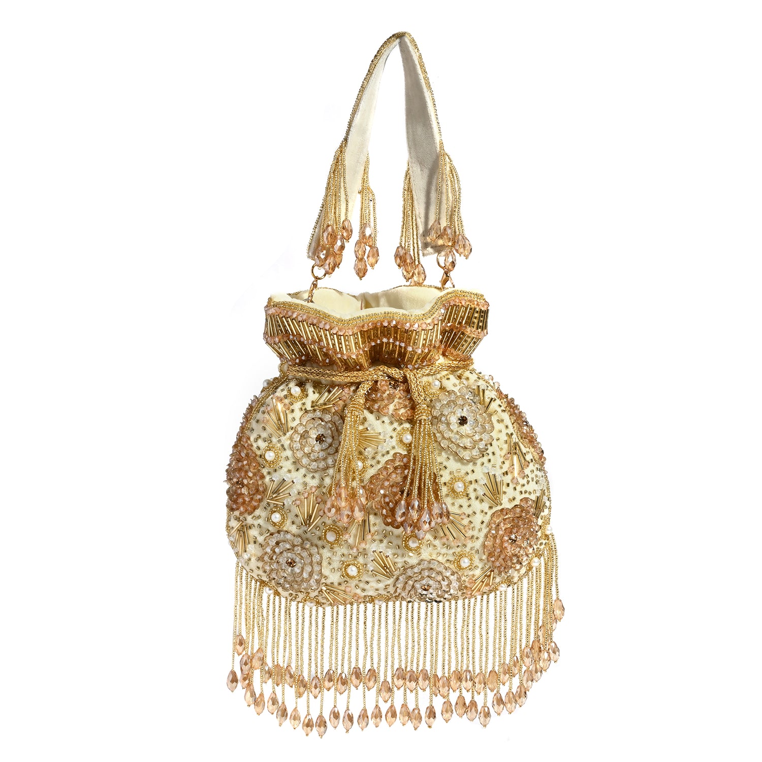 Laalima Golden Velvet Potli