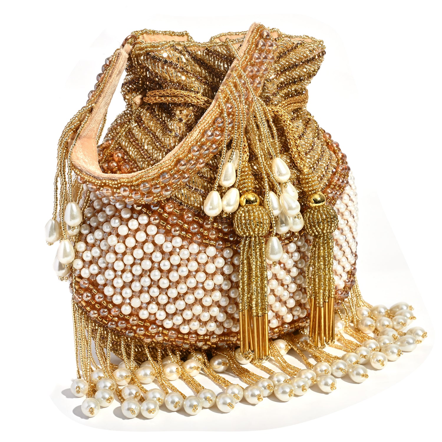 Zarmina Golden Cutdana potli