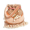 Ranya Peach Cutdana Potli Bag