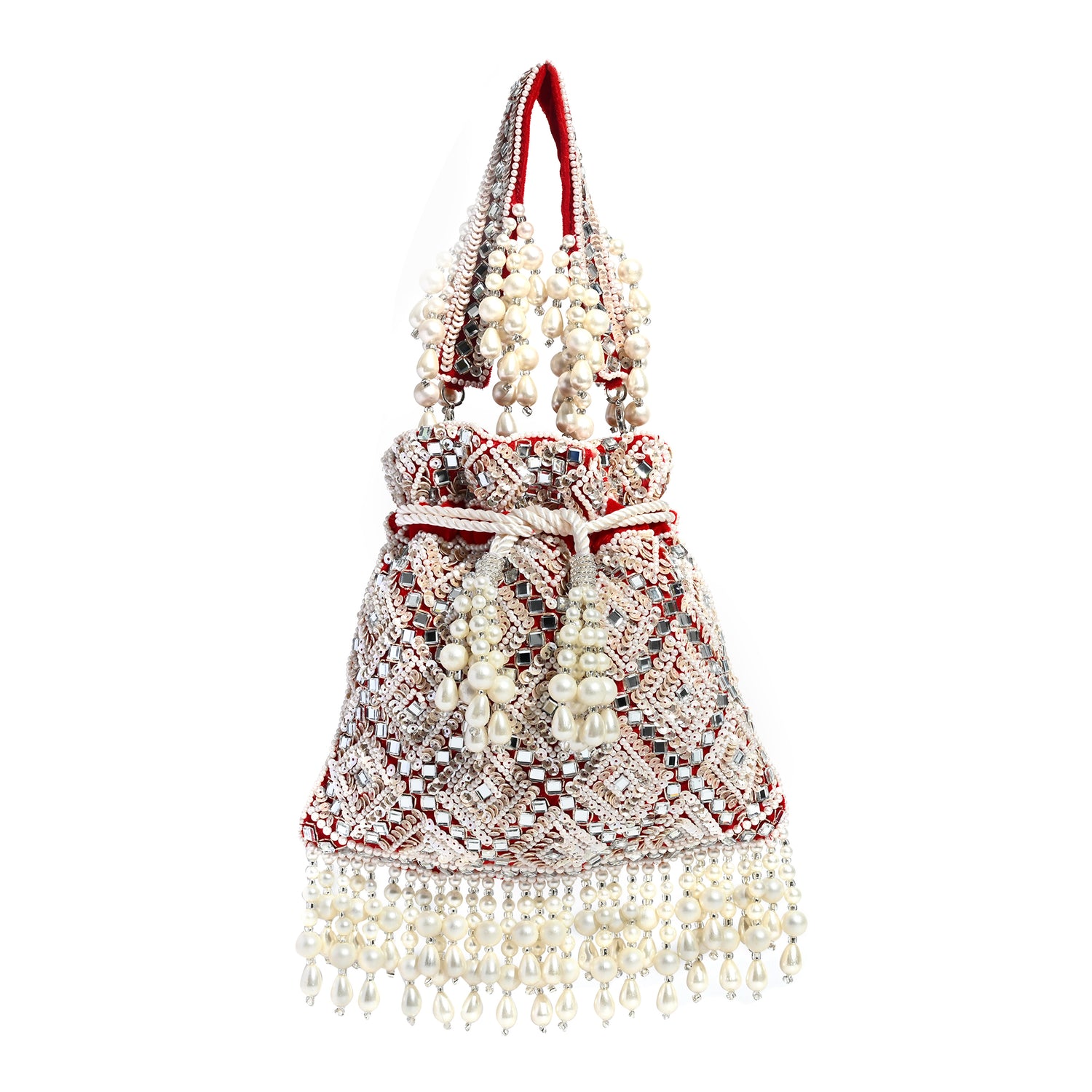 Rangrani Red Potli Bag