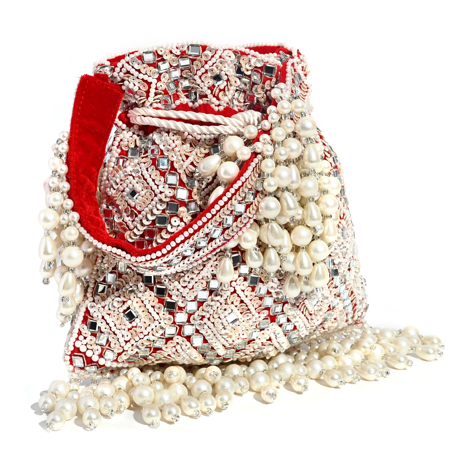 Rangrani Red Potli Bag
