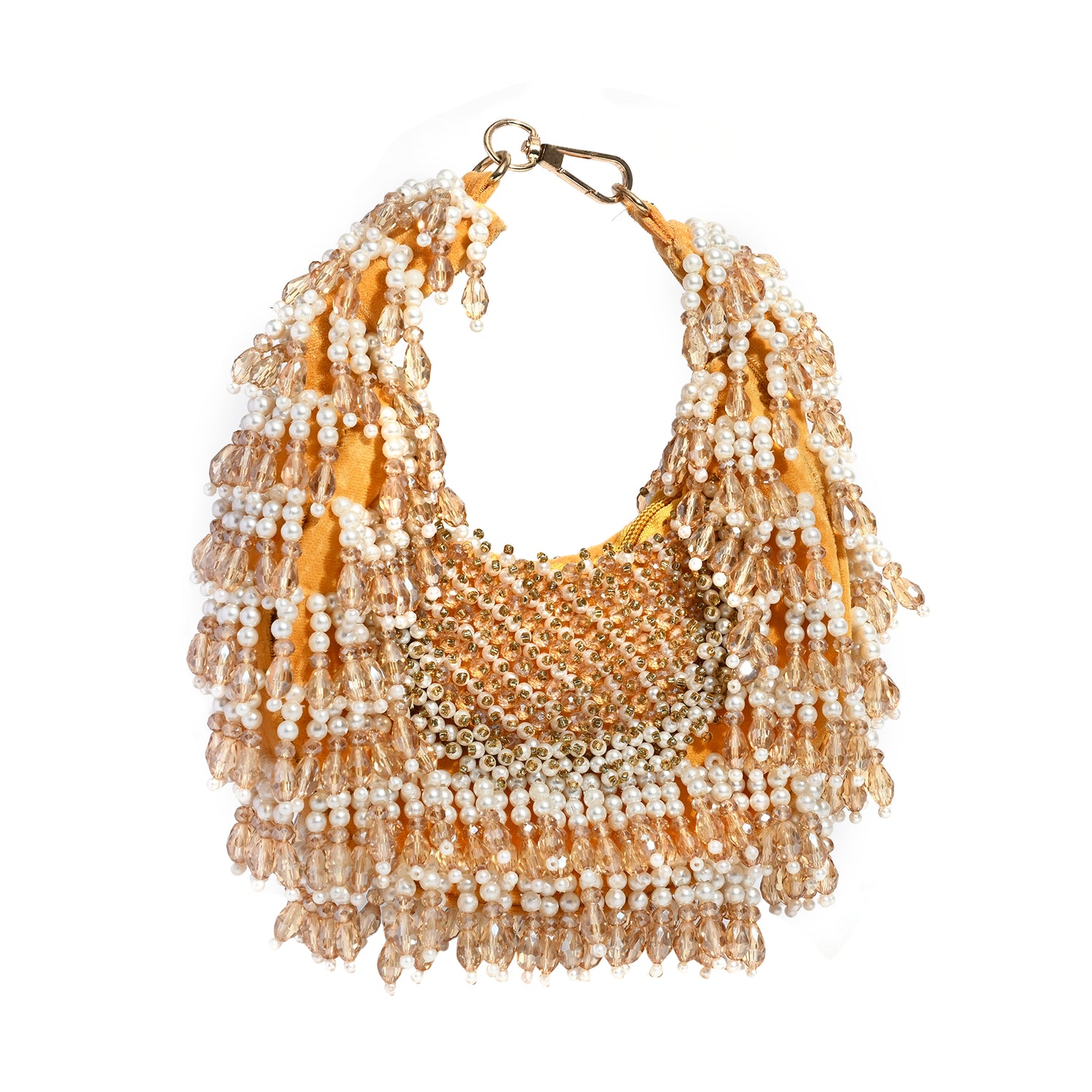 Rhea golden moon bag