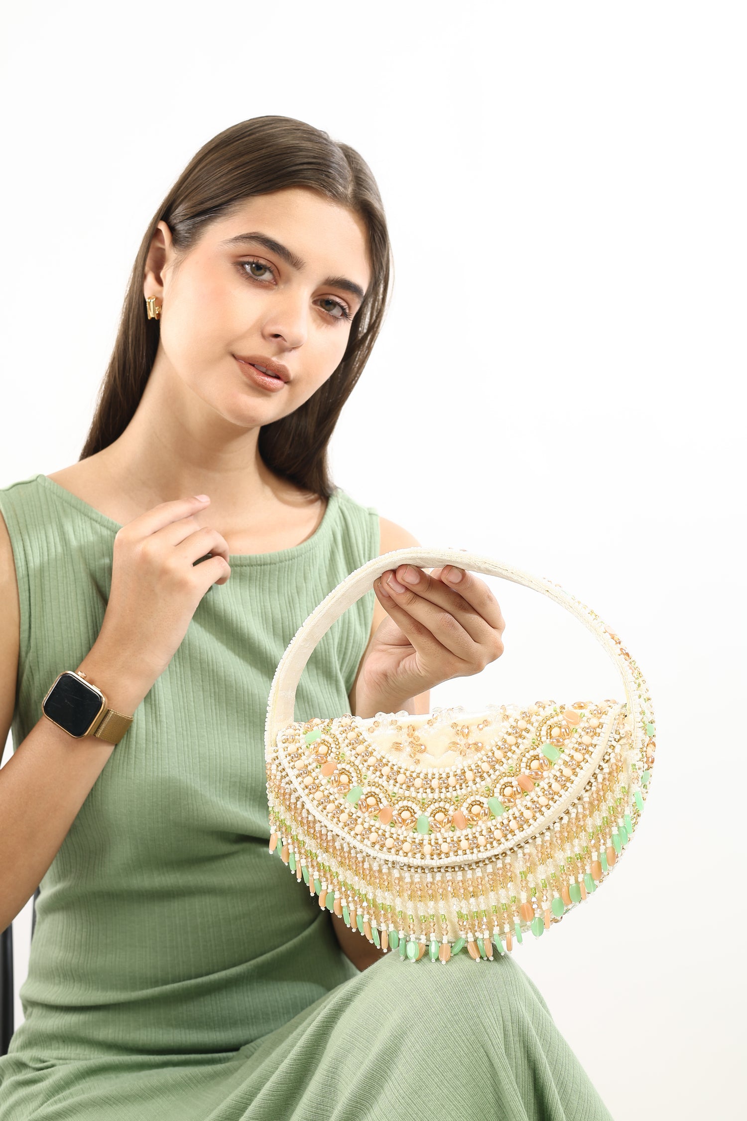 Anaya Pearl Hand Embroidered Bag