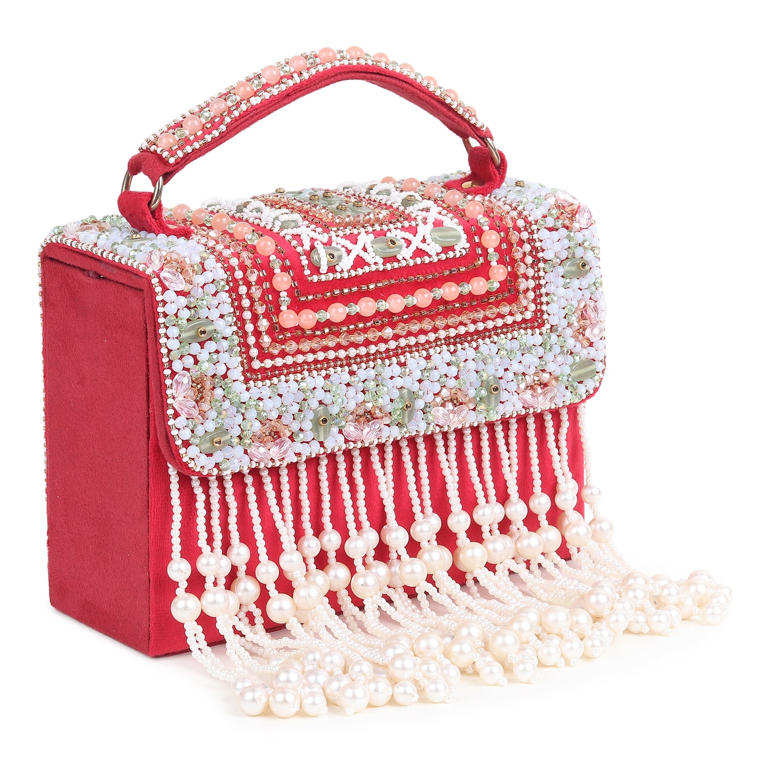 CRIMSON BOX CLUTCH