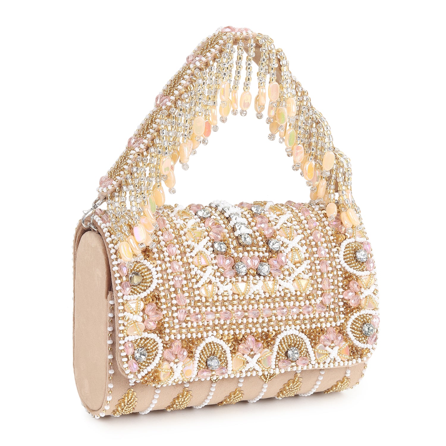 Zeenat Beige Flap Bag