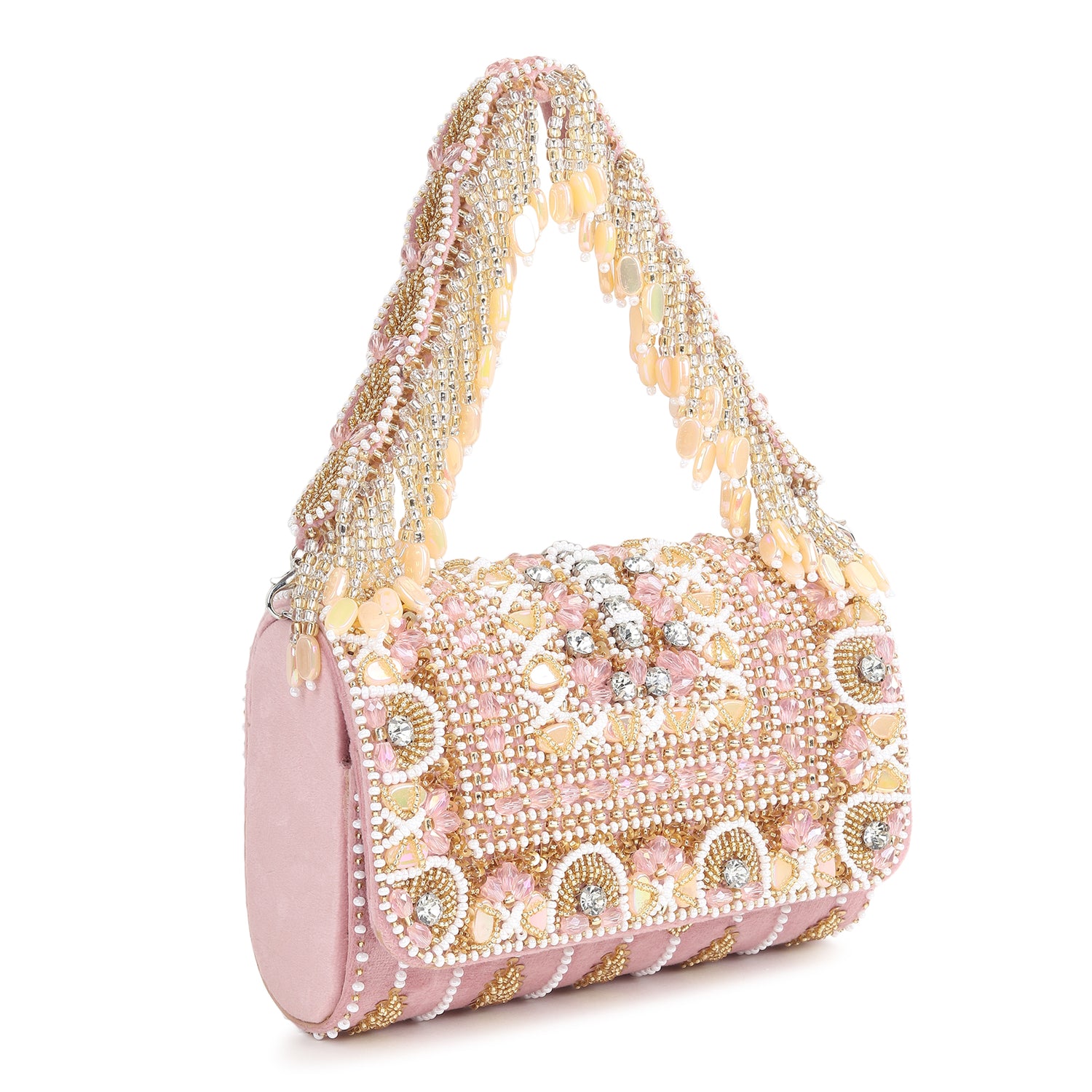 Zeenat Pink Flap Bag