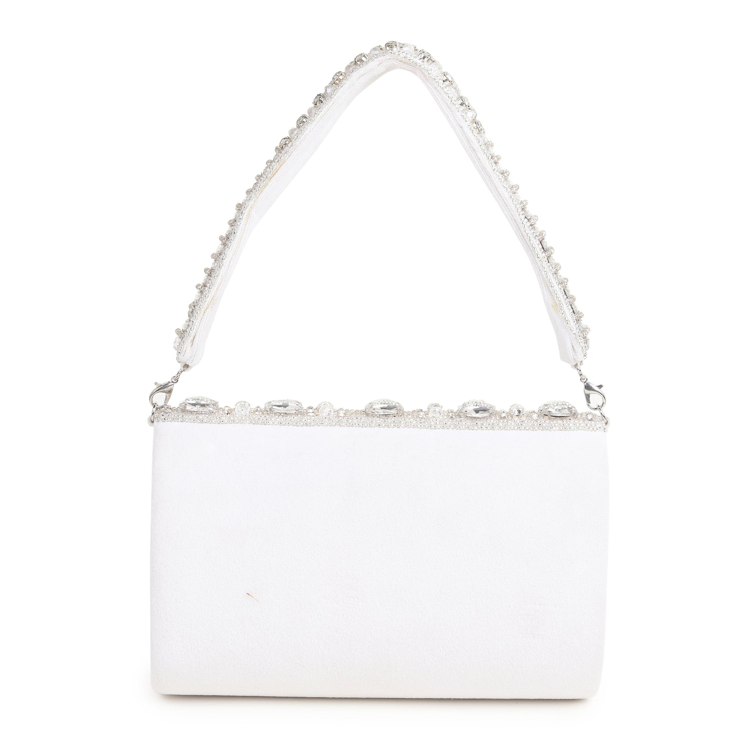 Ragini White Studded Flap Bag