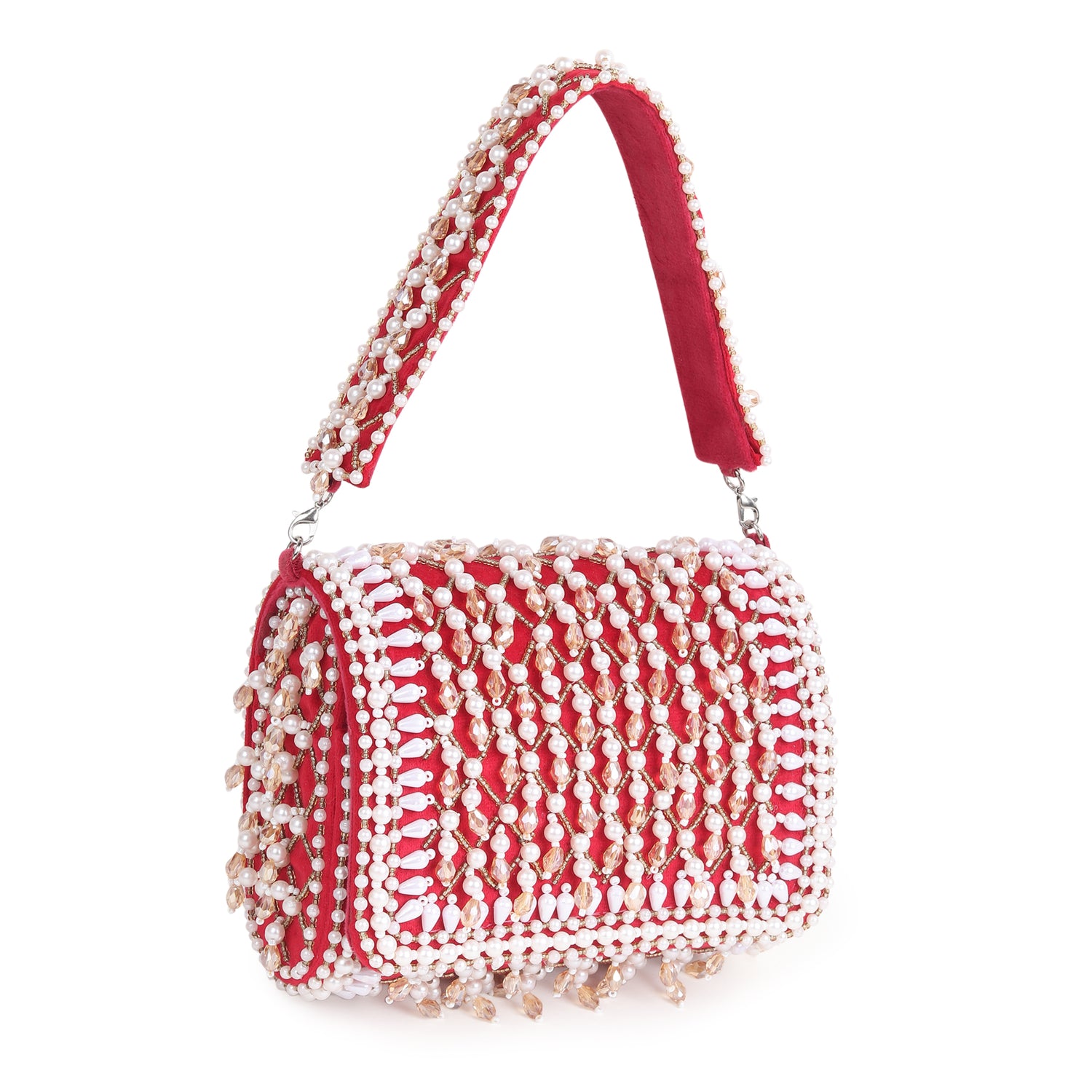 Jhalak red flap bag