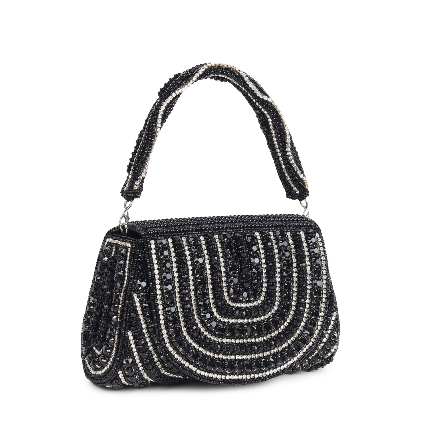 Zarqash Black  Flap Bag