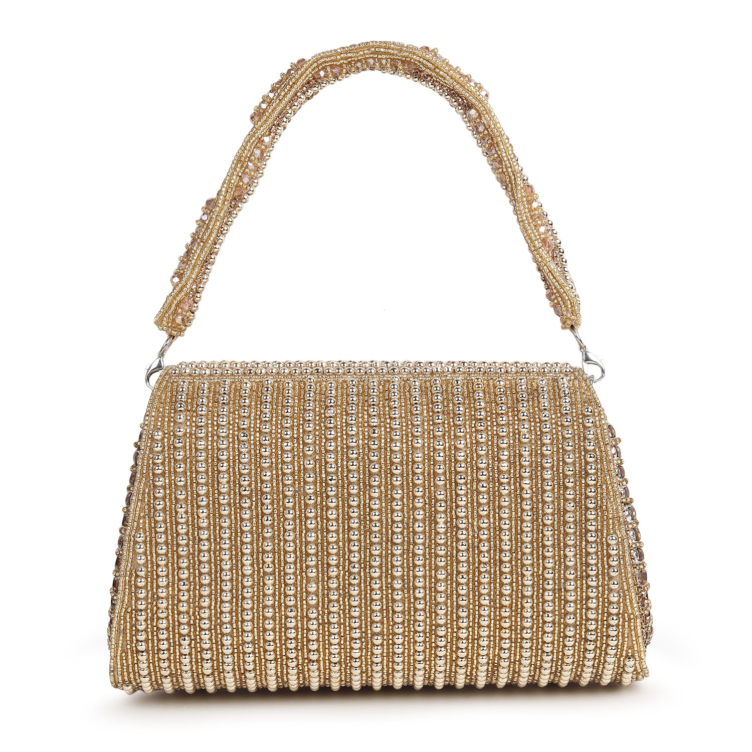 Zarqash Golden Flap Bag