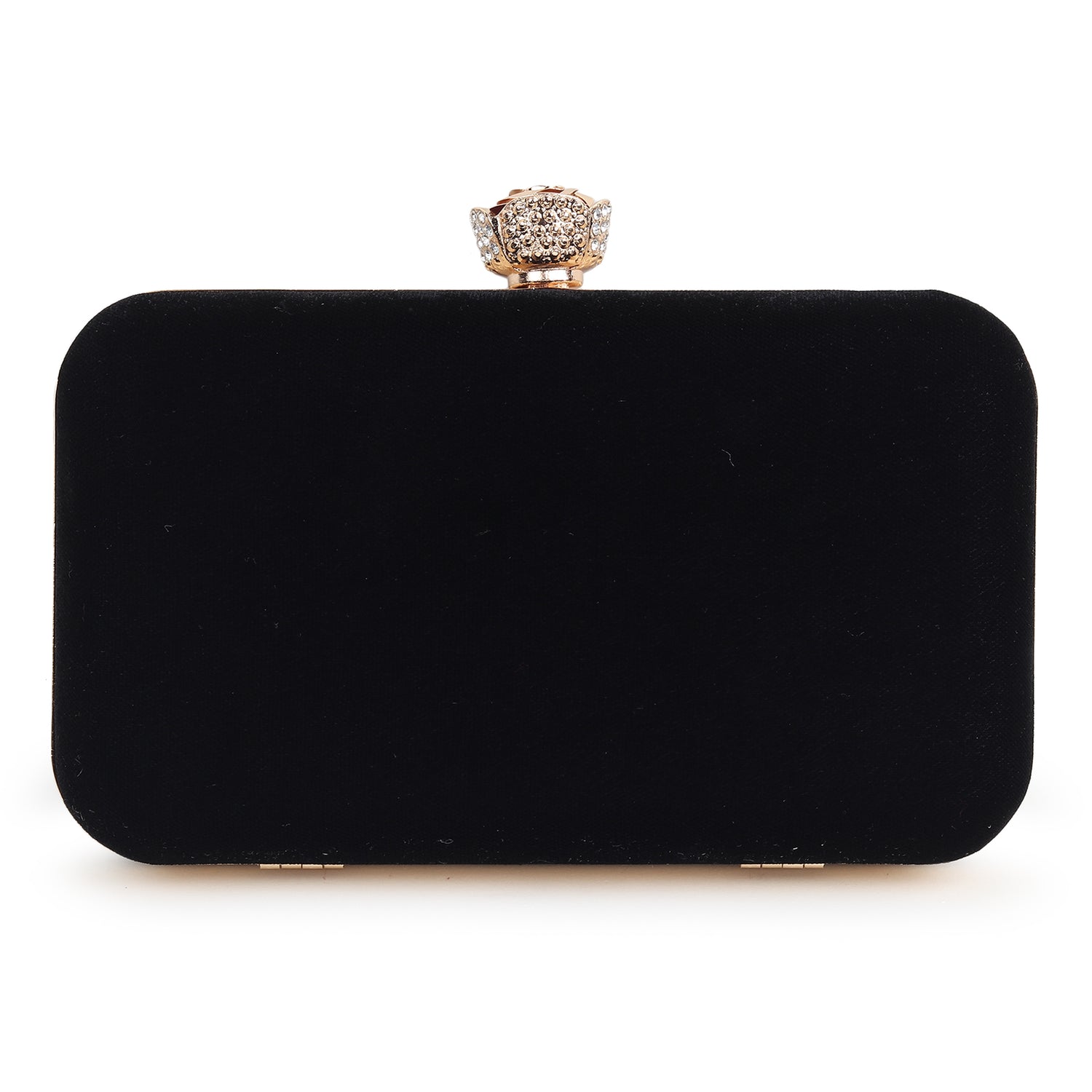 Mahrose Black Clutch