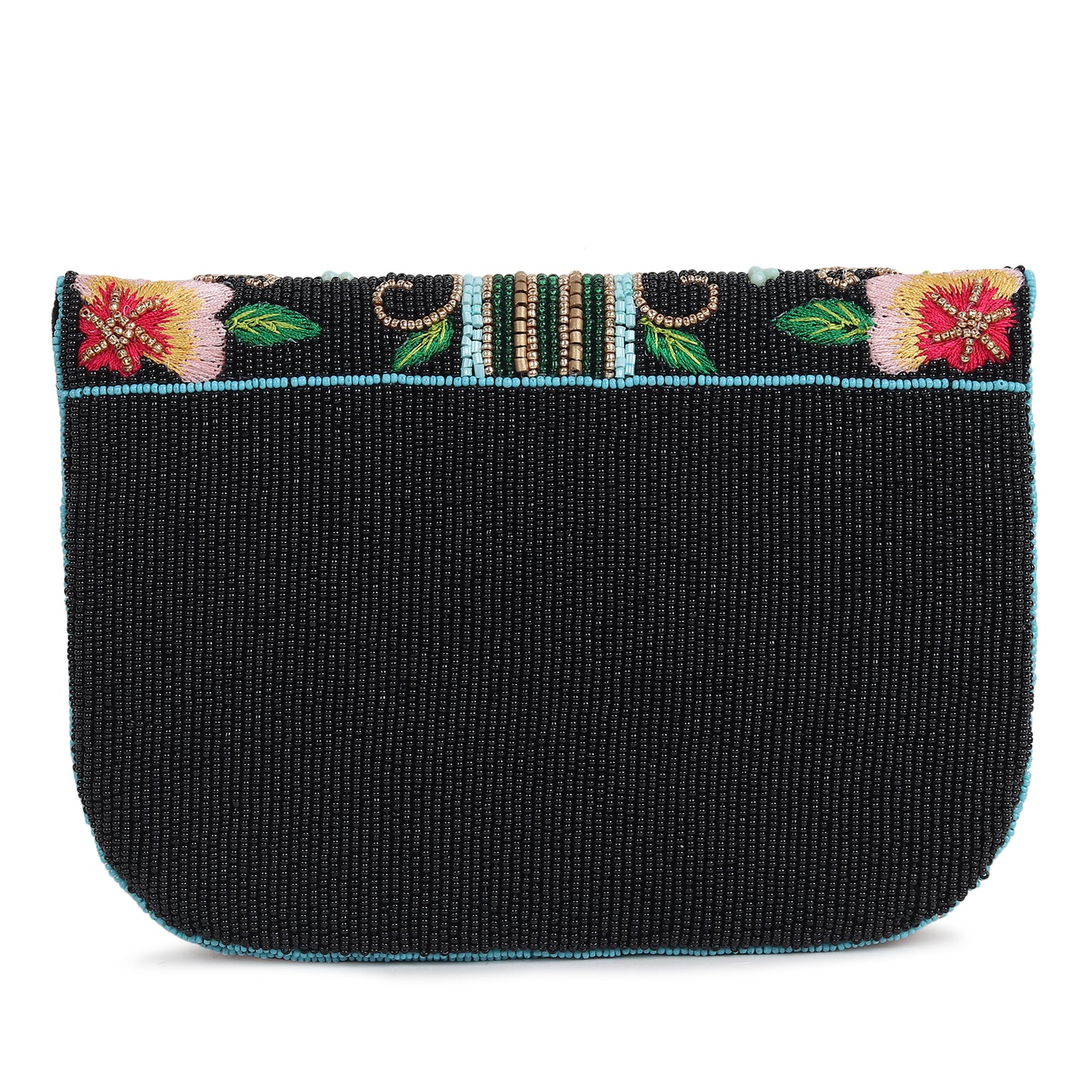 Bahaar black flap bag