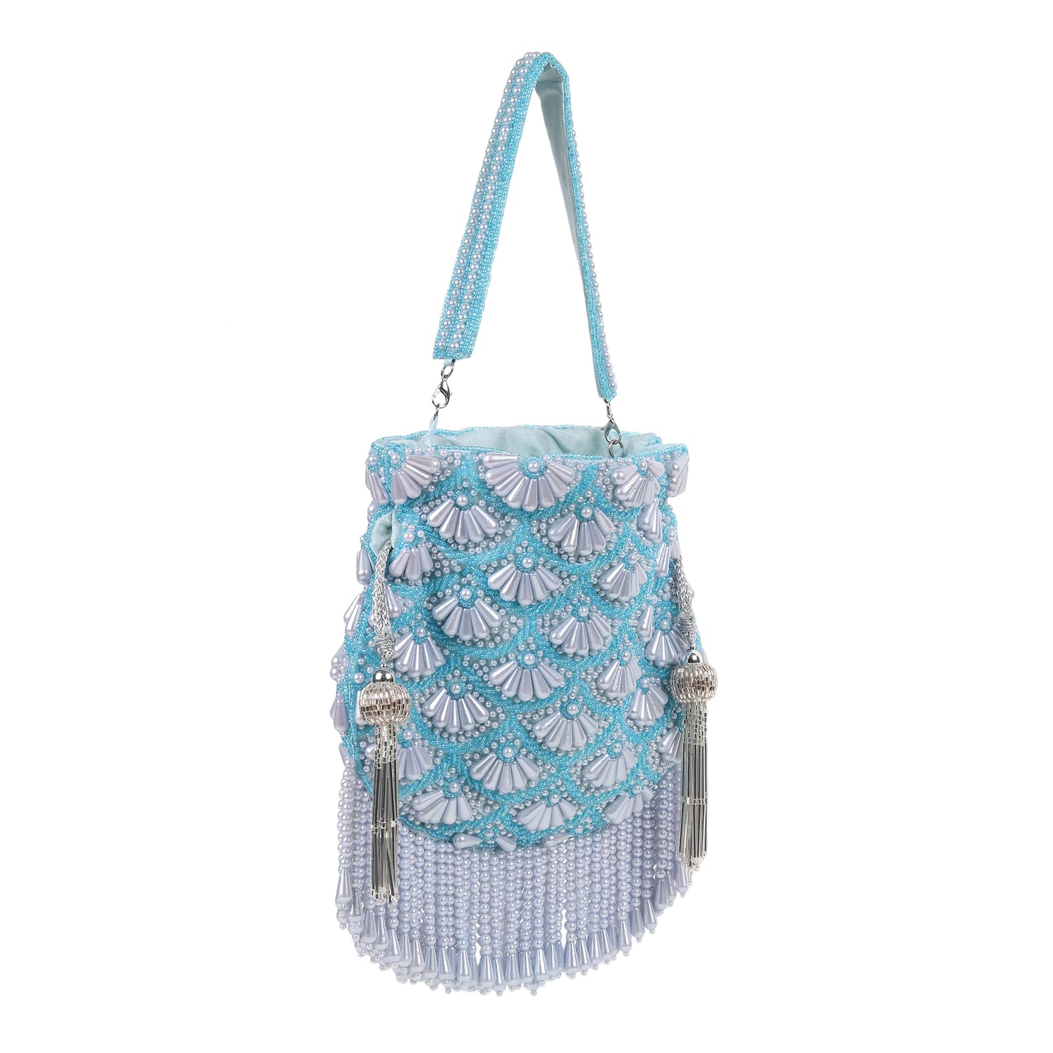 Ziva Blue Potli Bag