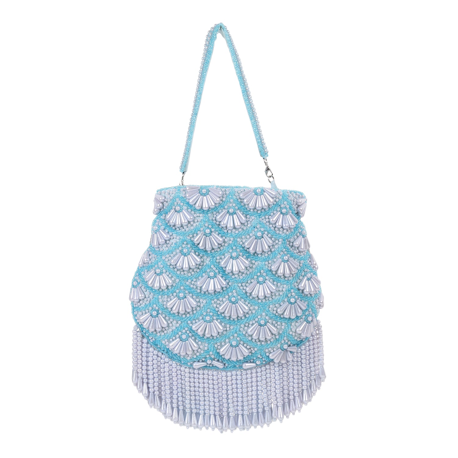 Ziva Blue Potli Bag