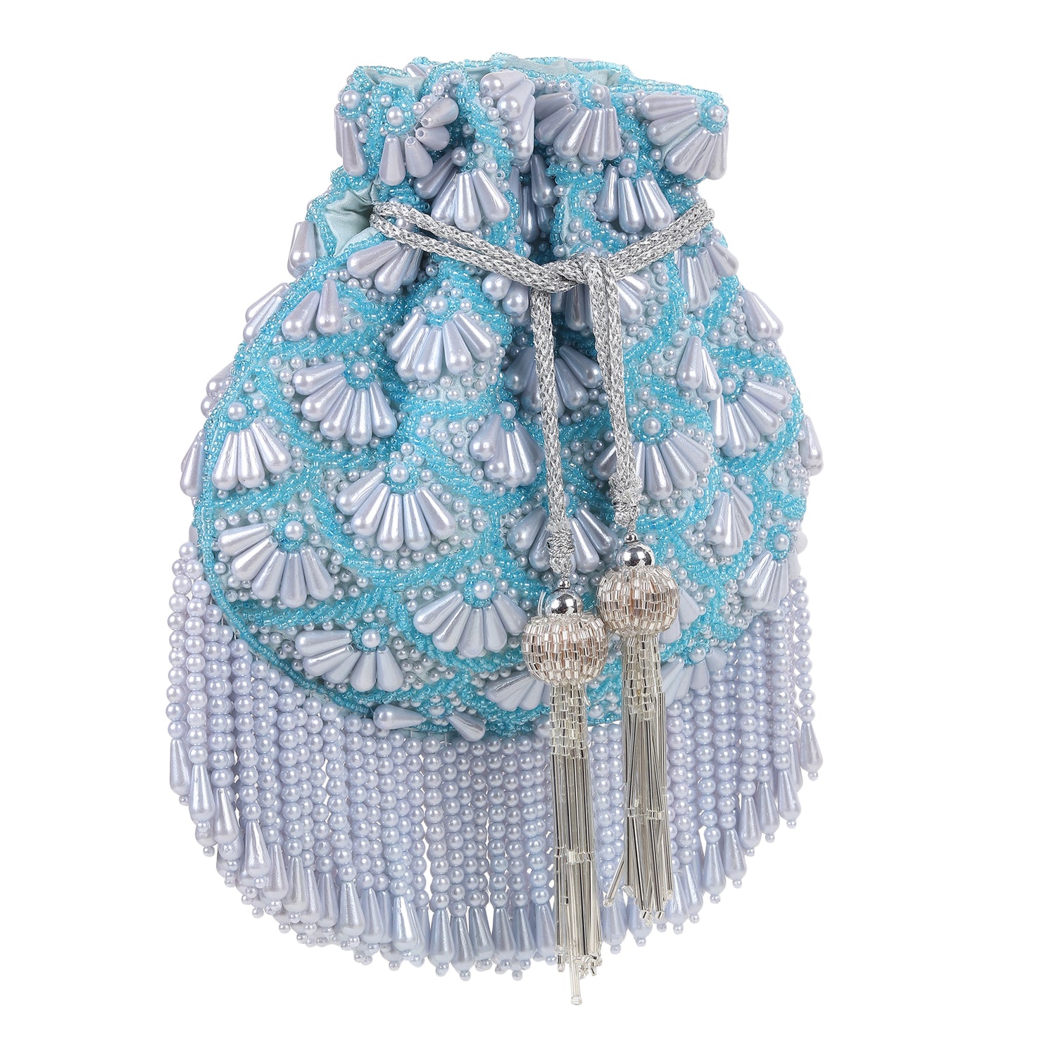 Ziva Blue Potli Bag