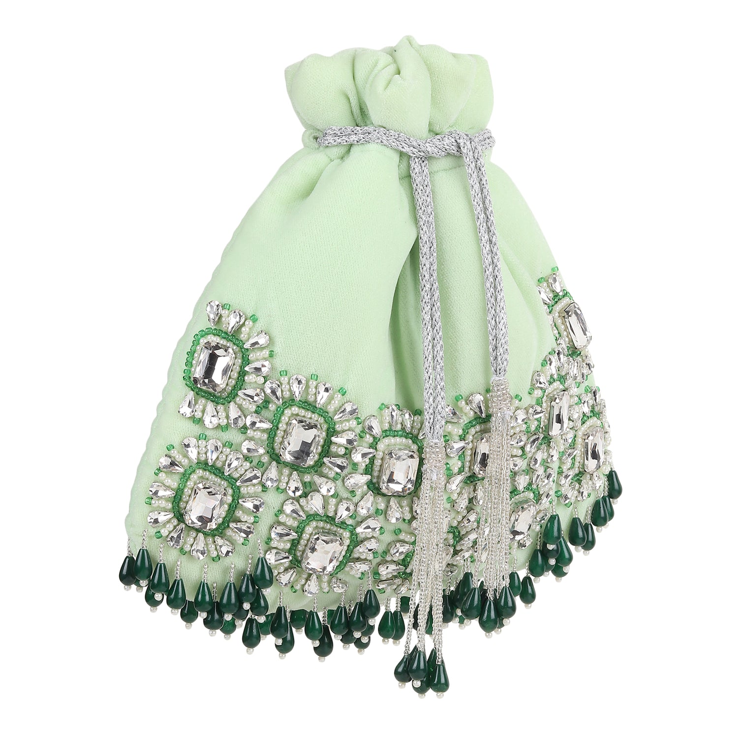 Zaaya Green Potli Bag
