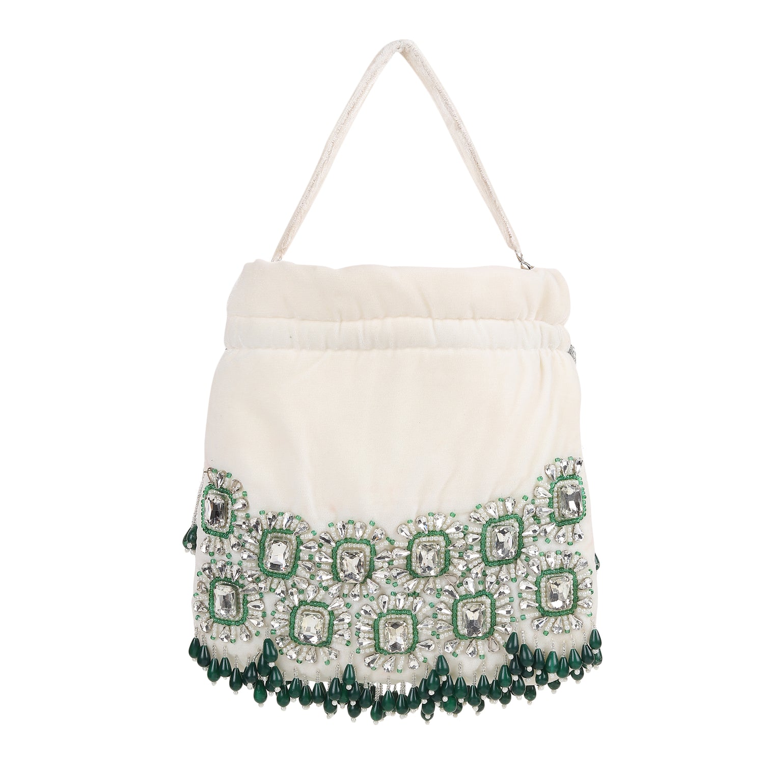Zaaya White Potli Bag