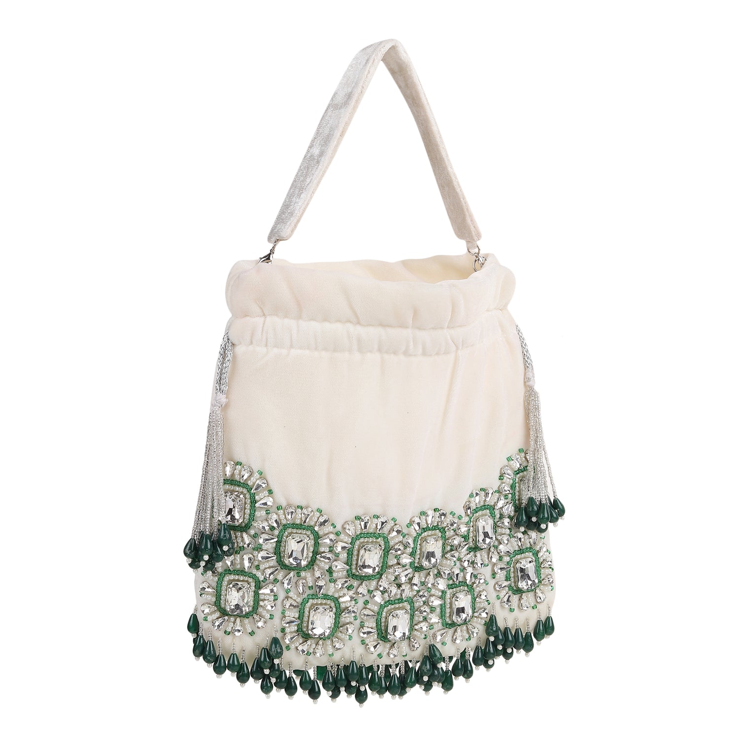 Zaaya White Potli Bag