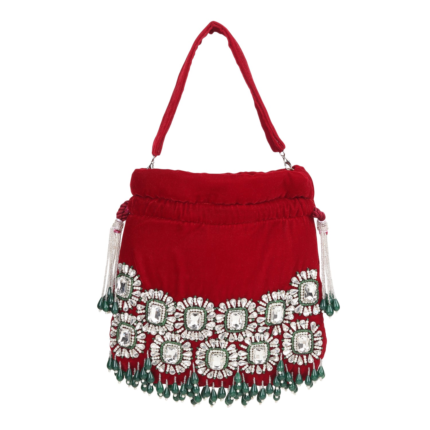 Zaaya Red Potli Bag