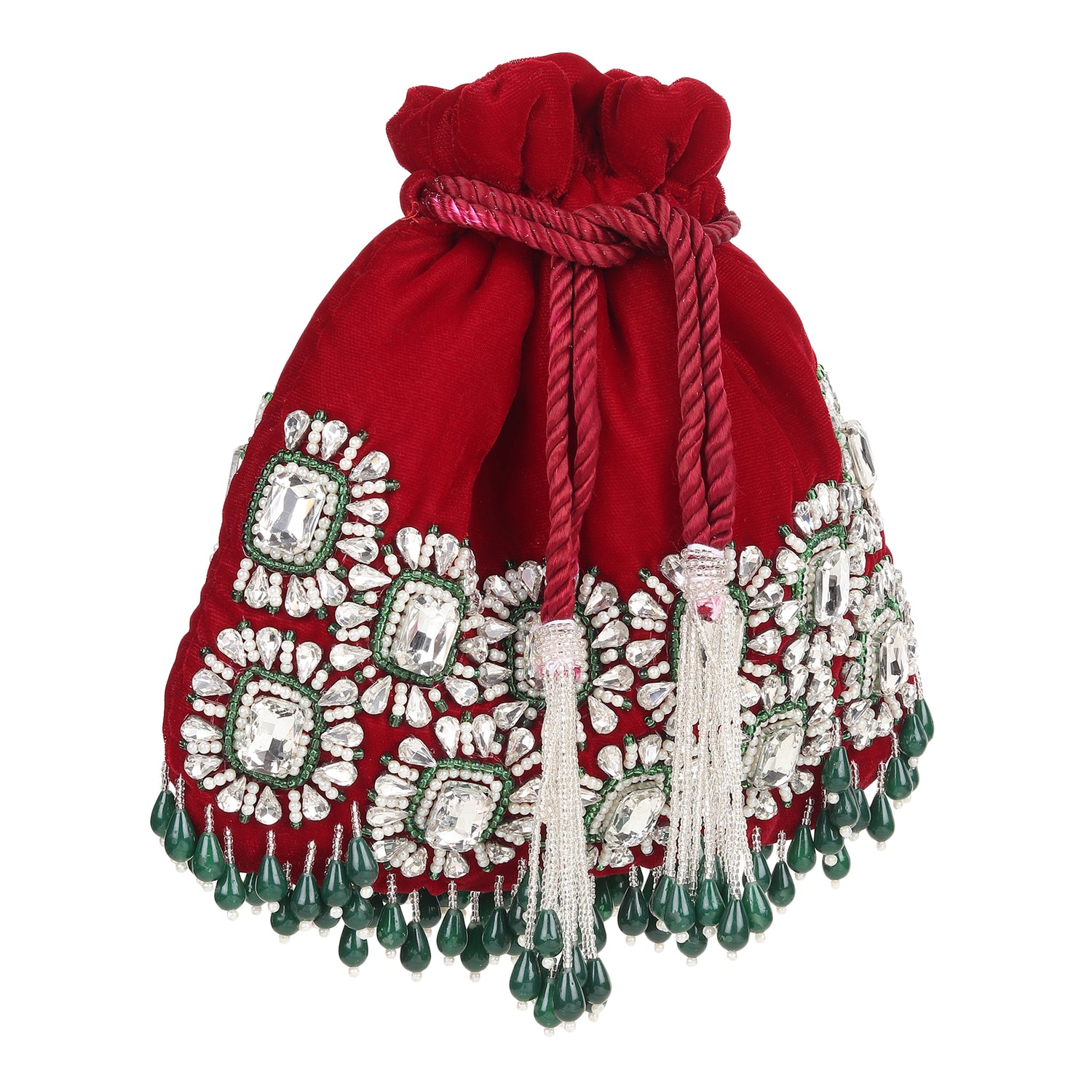 Zaaya Red Potli Bag