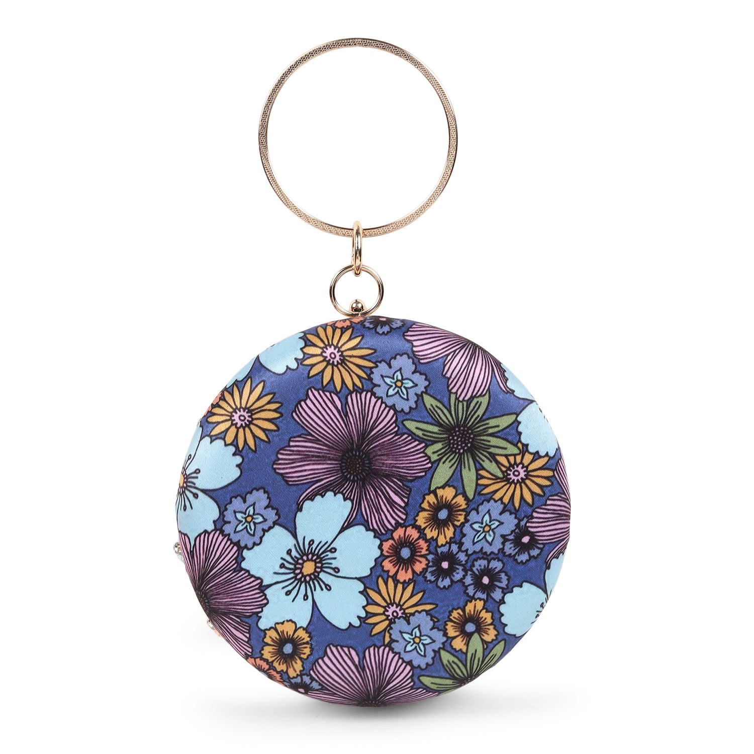 Indigo Bloom Clutch