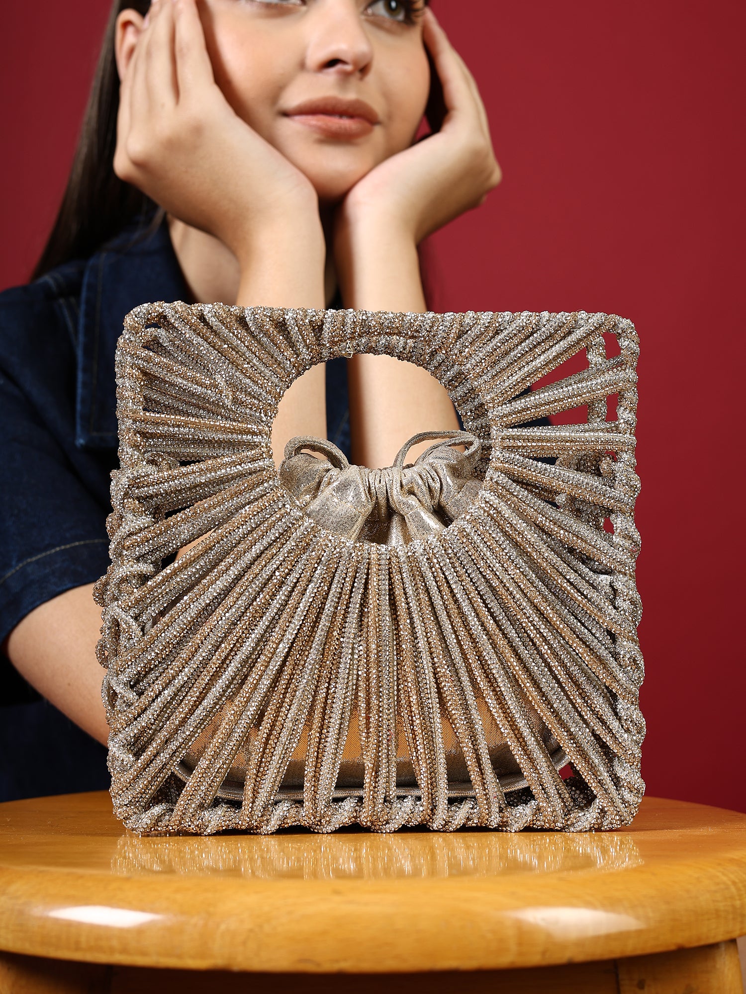 Chand-Zar Beaded Clutch