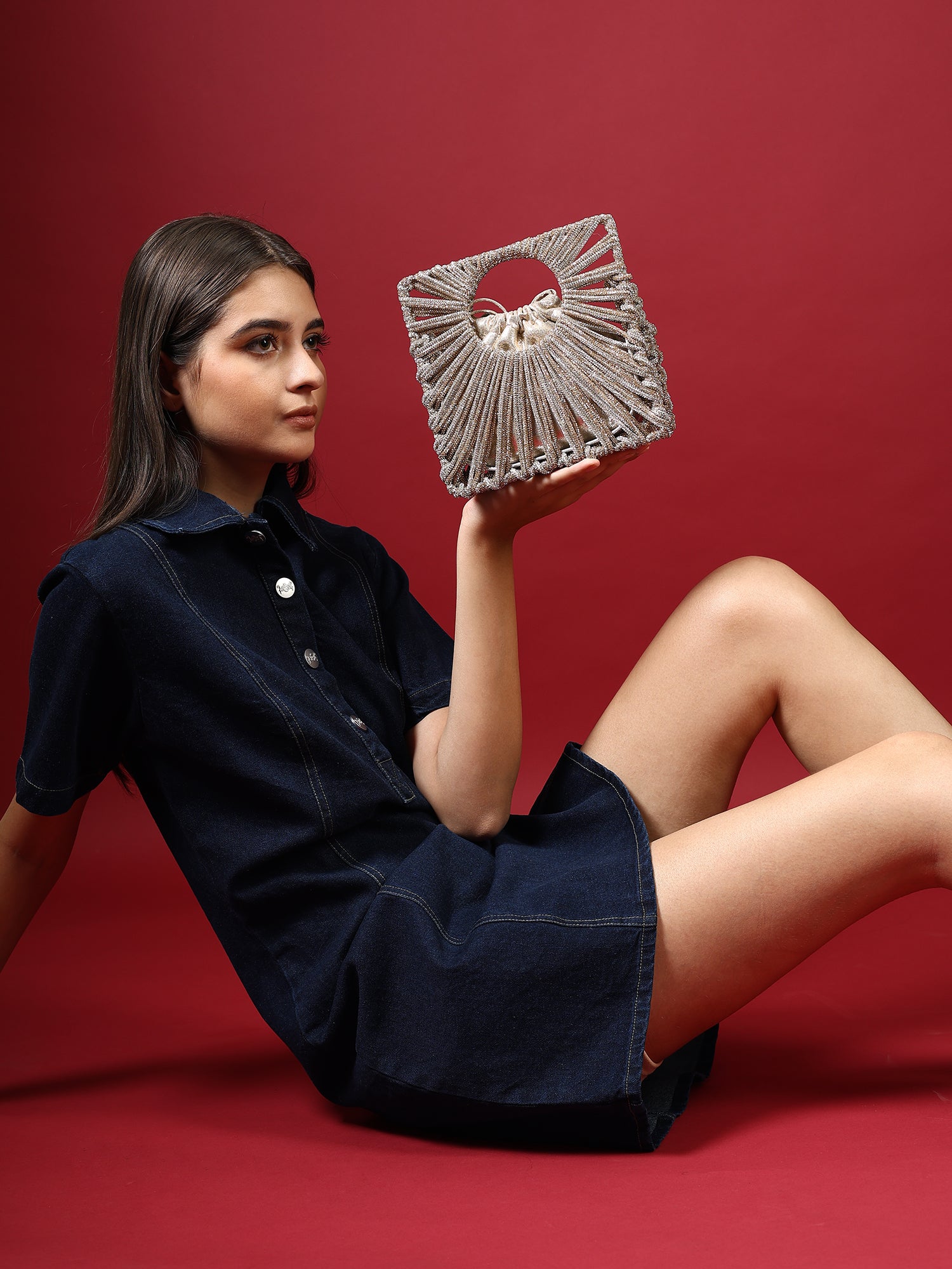 Chand-Zar Beaded Clutch