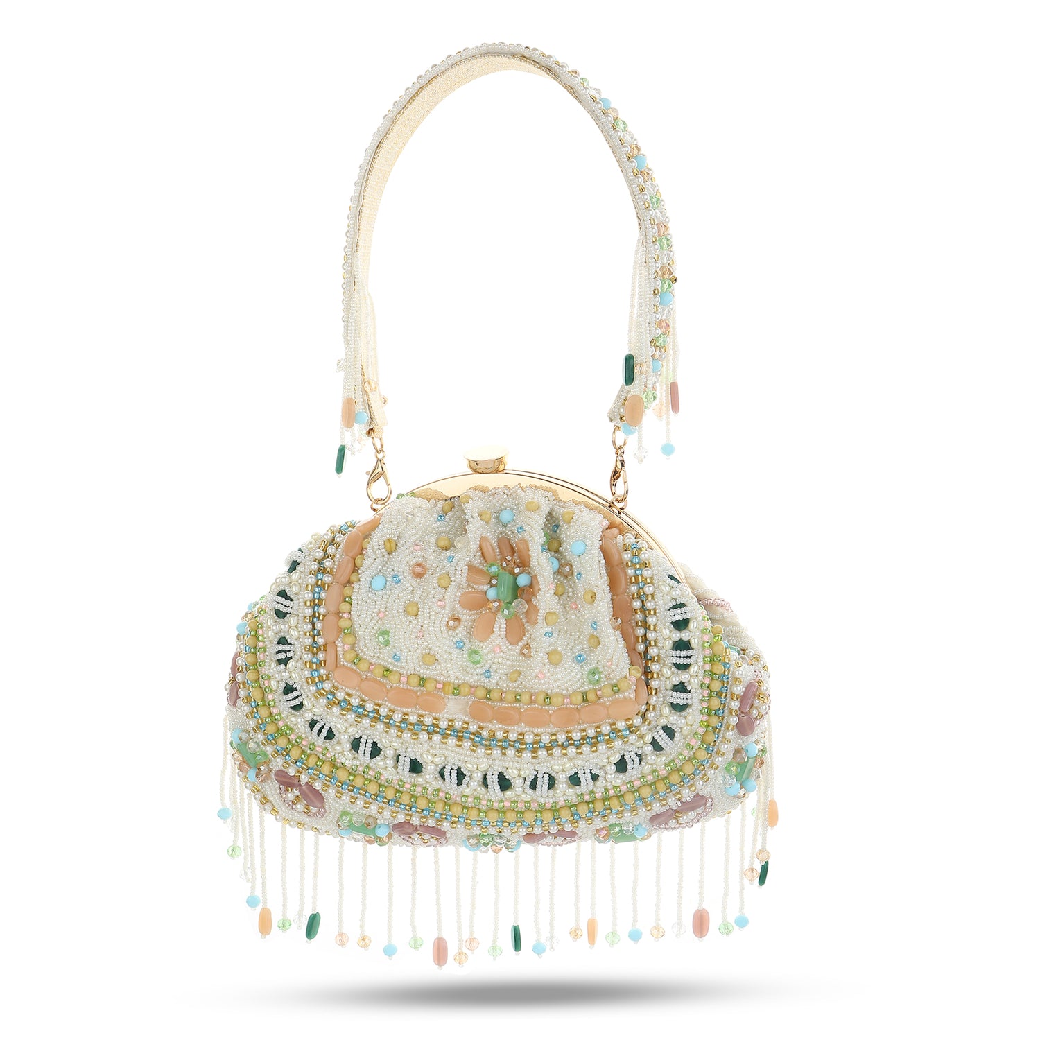 Isleen White Batua Bag