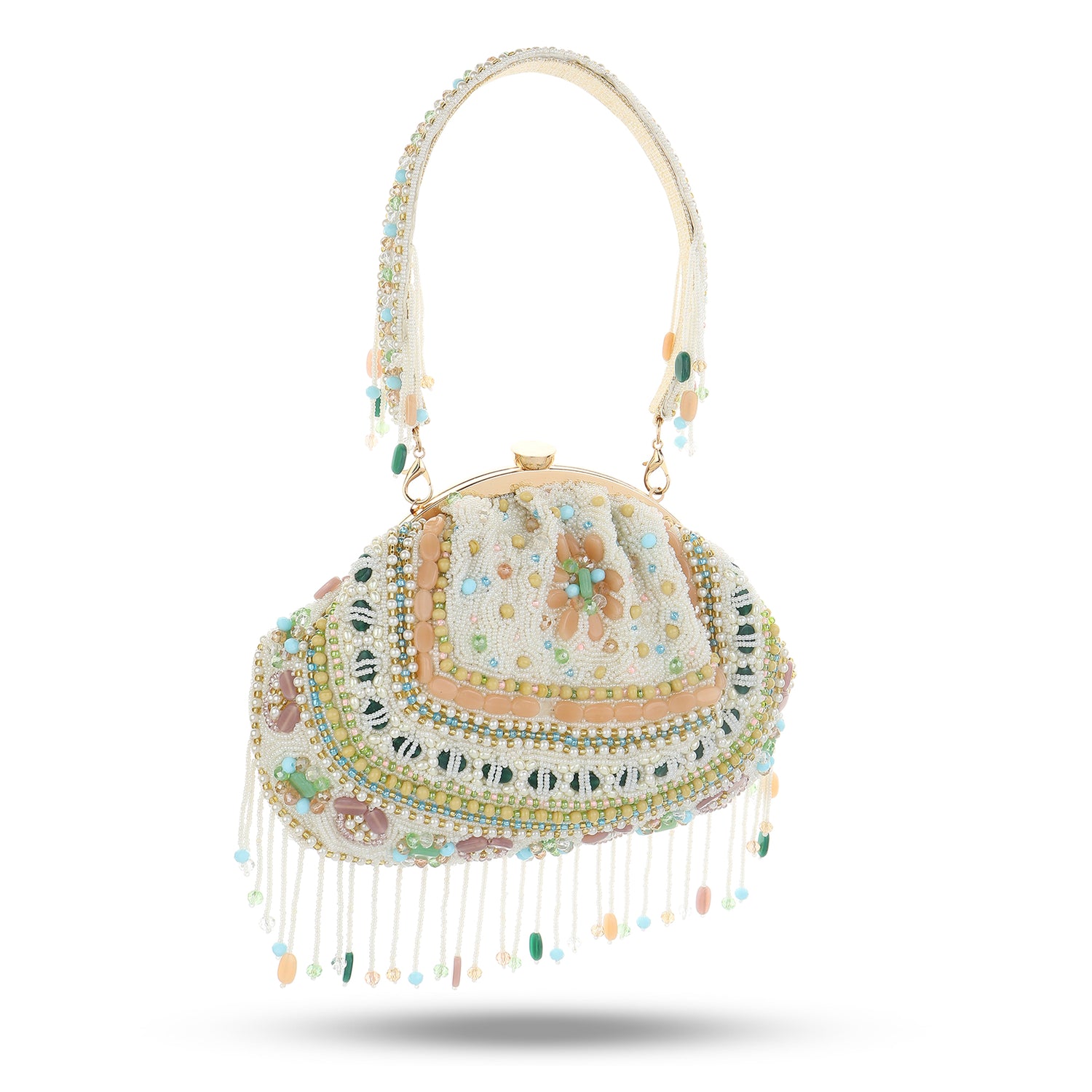 Isleen White Batua Bag