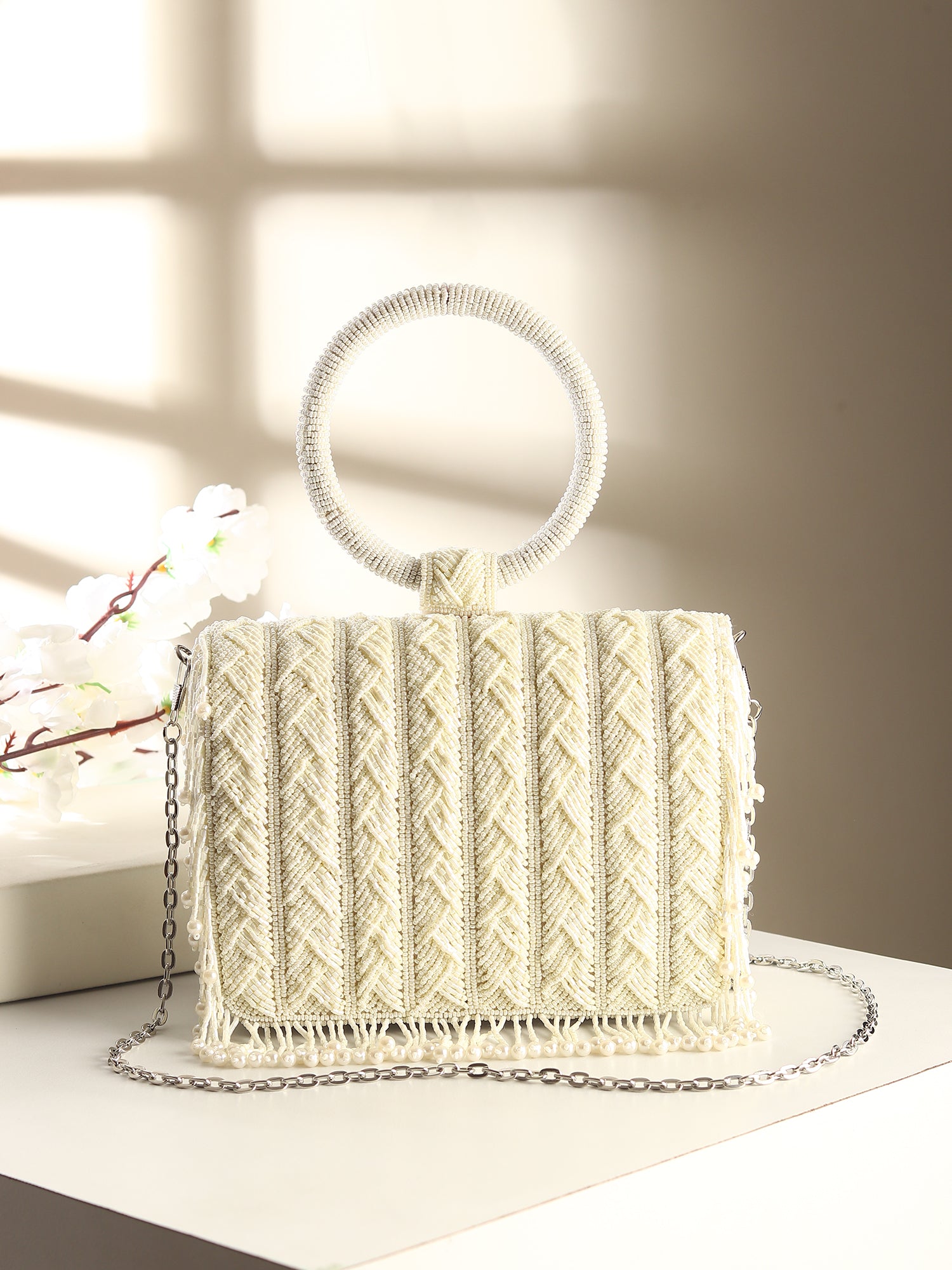 Kashish White Bag